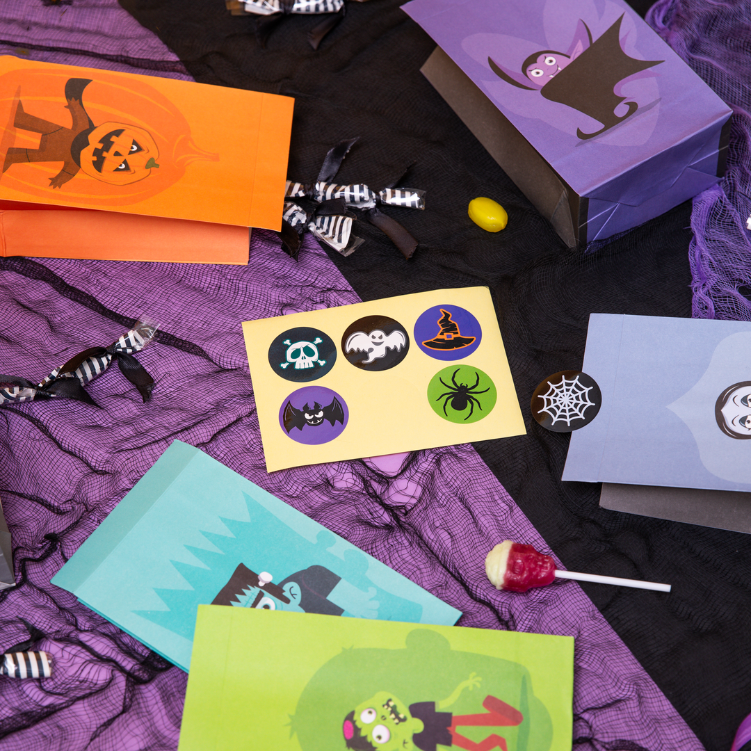Torebki na cukierki Halloween Monsters 6szt.