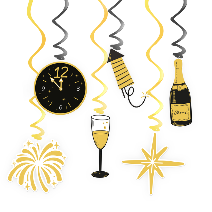 Świderki Happy New Year 6szt.