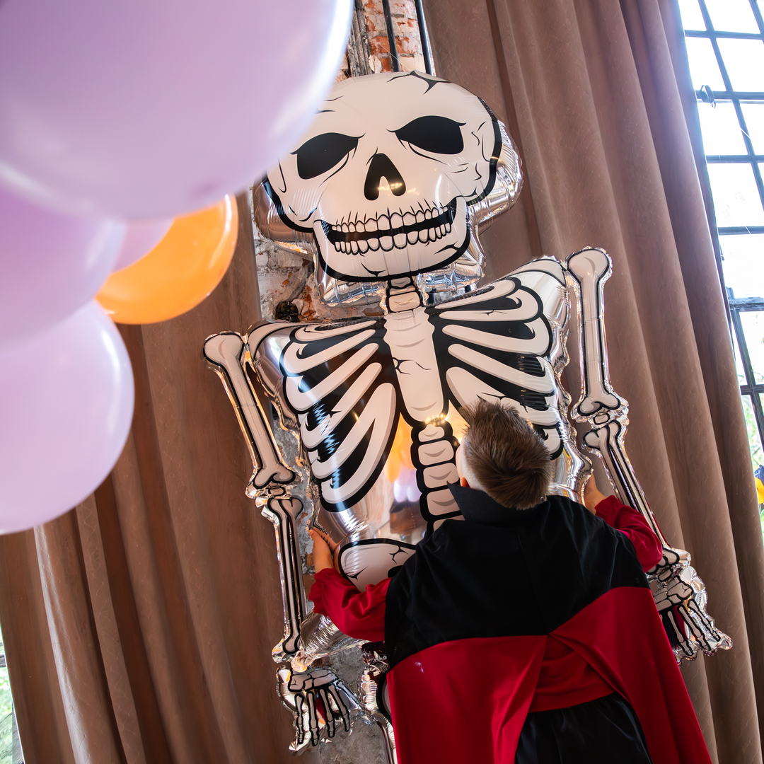 Balon foliowy wiszący Szkielet Gigant Halloween 113x320cm