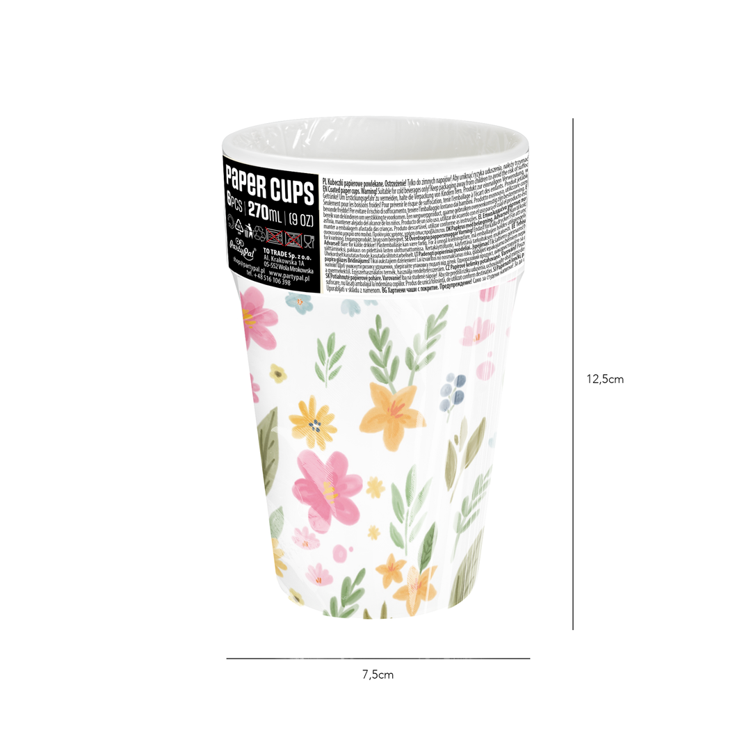 Kubek Polne Kwiaty 270ml 6szt.