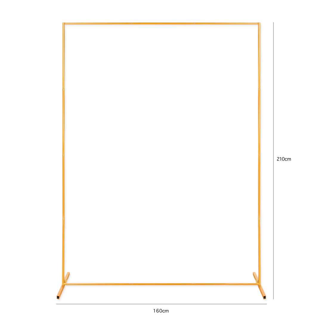 Stojak stelaż do balonów prostokąt złoty zestaw 160x210cm