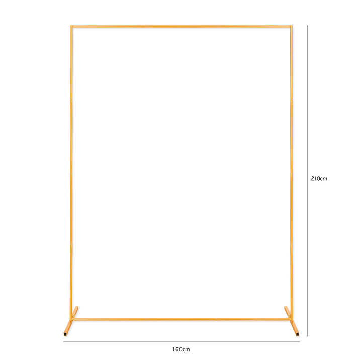 Stojak stelaż do balonów prostokąt złoty zestaw 160x210cm