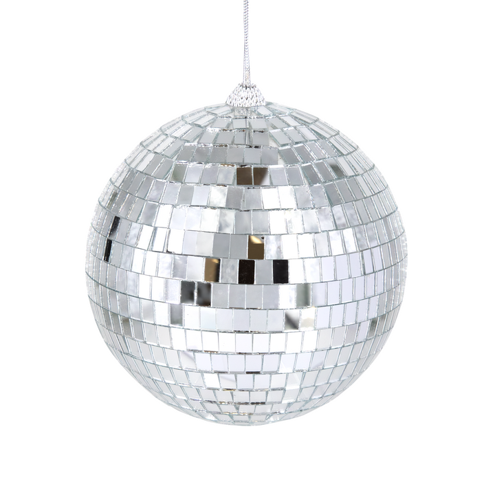 Kula Disco lustrzana srebrna 15cm 1szt.