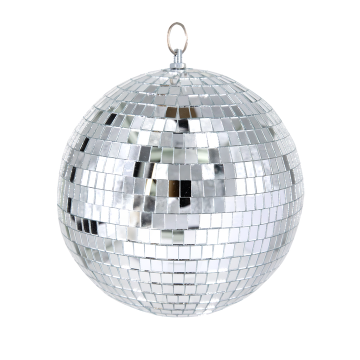 Kula Disco lustrzana srebrna 20cm 1szt.