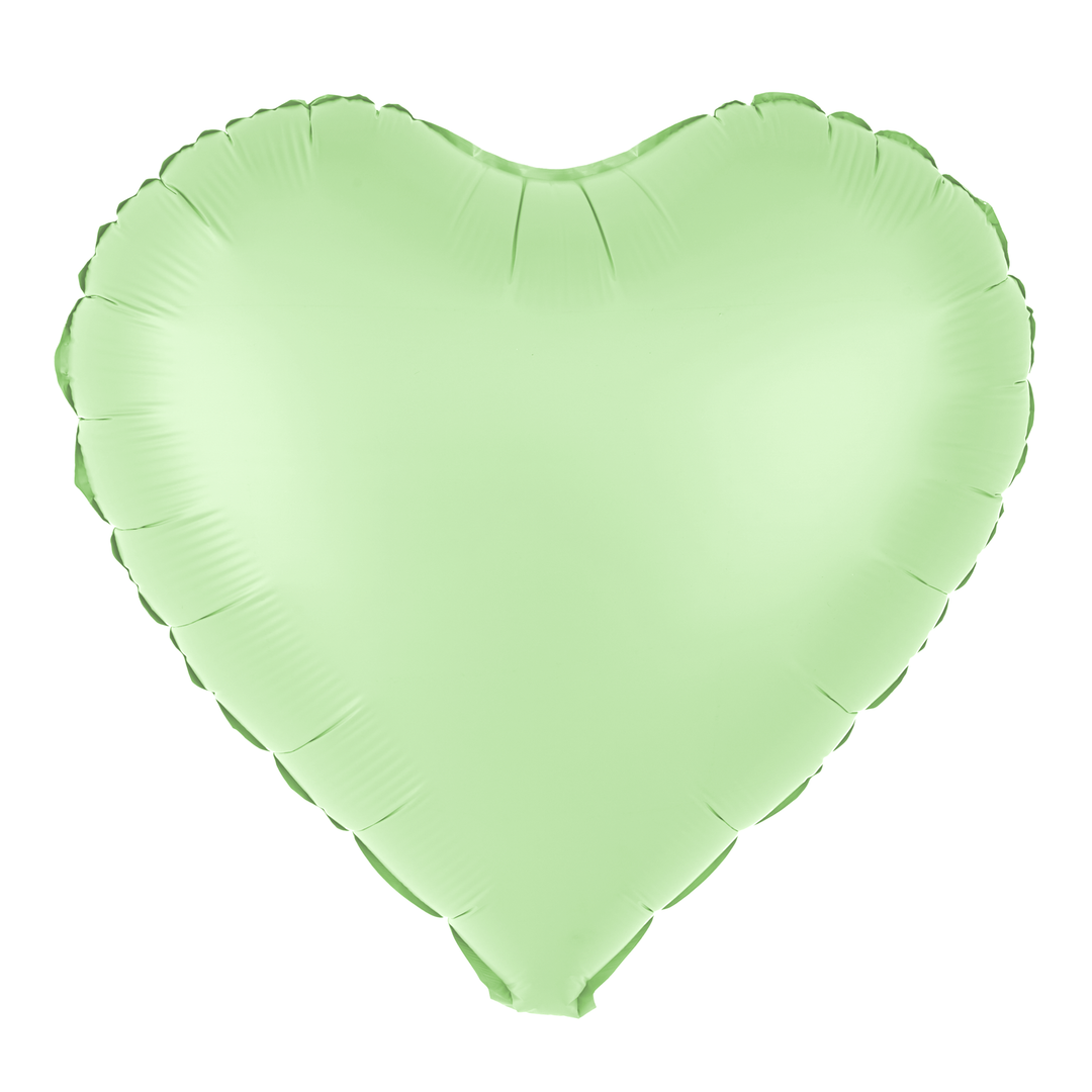 Balon foliowy Serce pistacjowy matowy 18cali