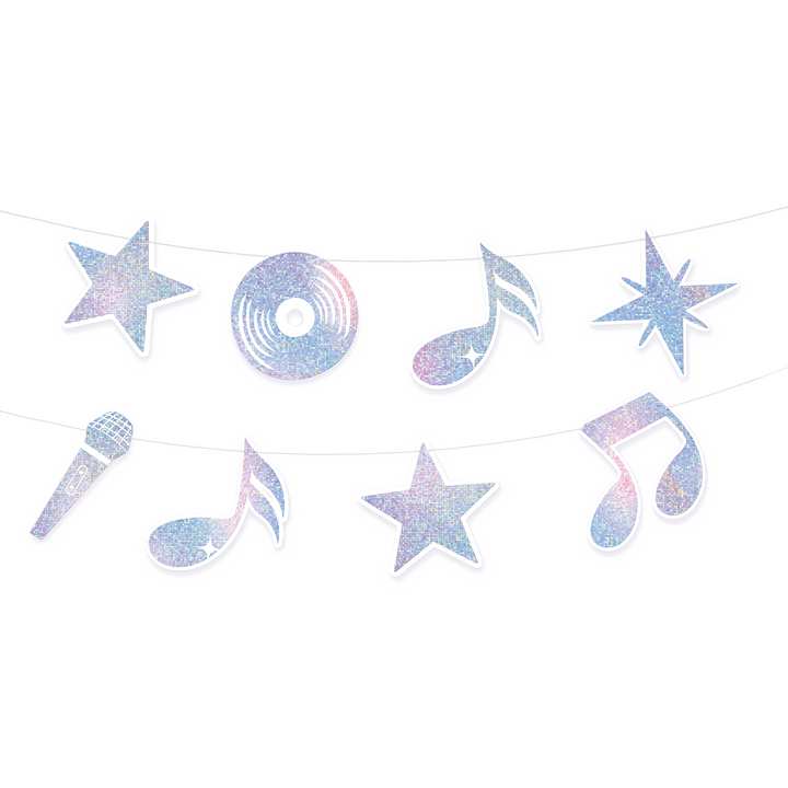 Girlanda Silver Disco 110cm