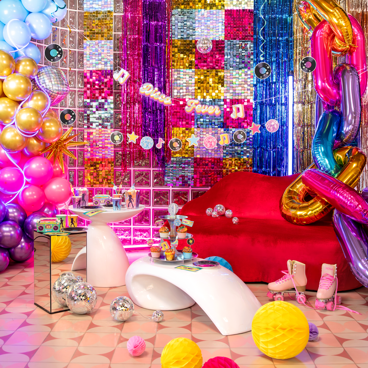 Baner Retro Disco 100x17cm