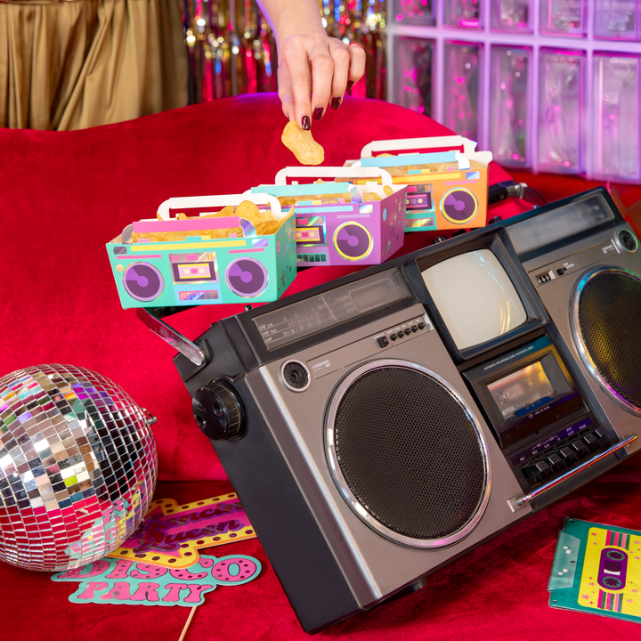 Pudełko na chipsy Retro Disco 15x10cm 3szt. zestaw