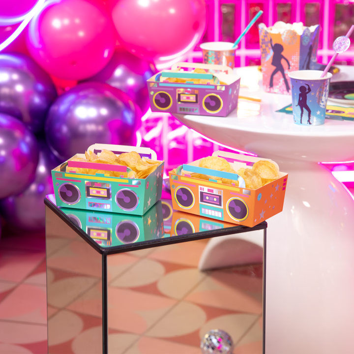Pudełko na chipsy Retro Disco 15x10cm 3szt. zestaw
