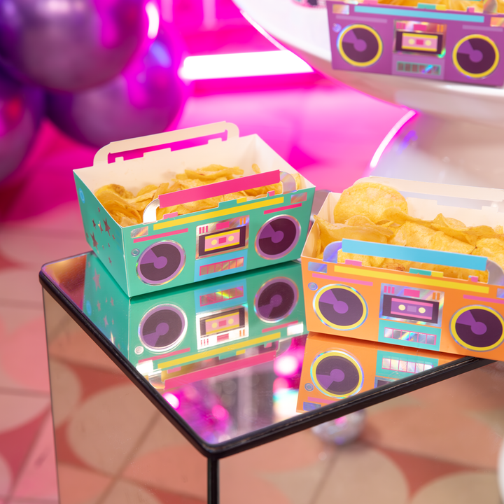 Pudełko na chipsy Retro Disco 15x10cm 3szt. zestaw