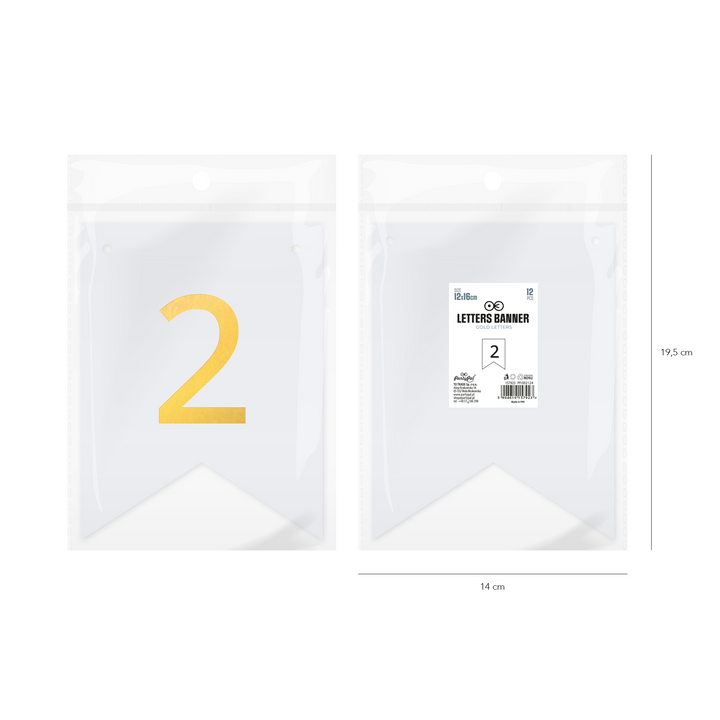 Baner DIY 16 cm - cyfra 2