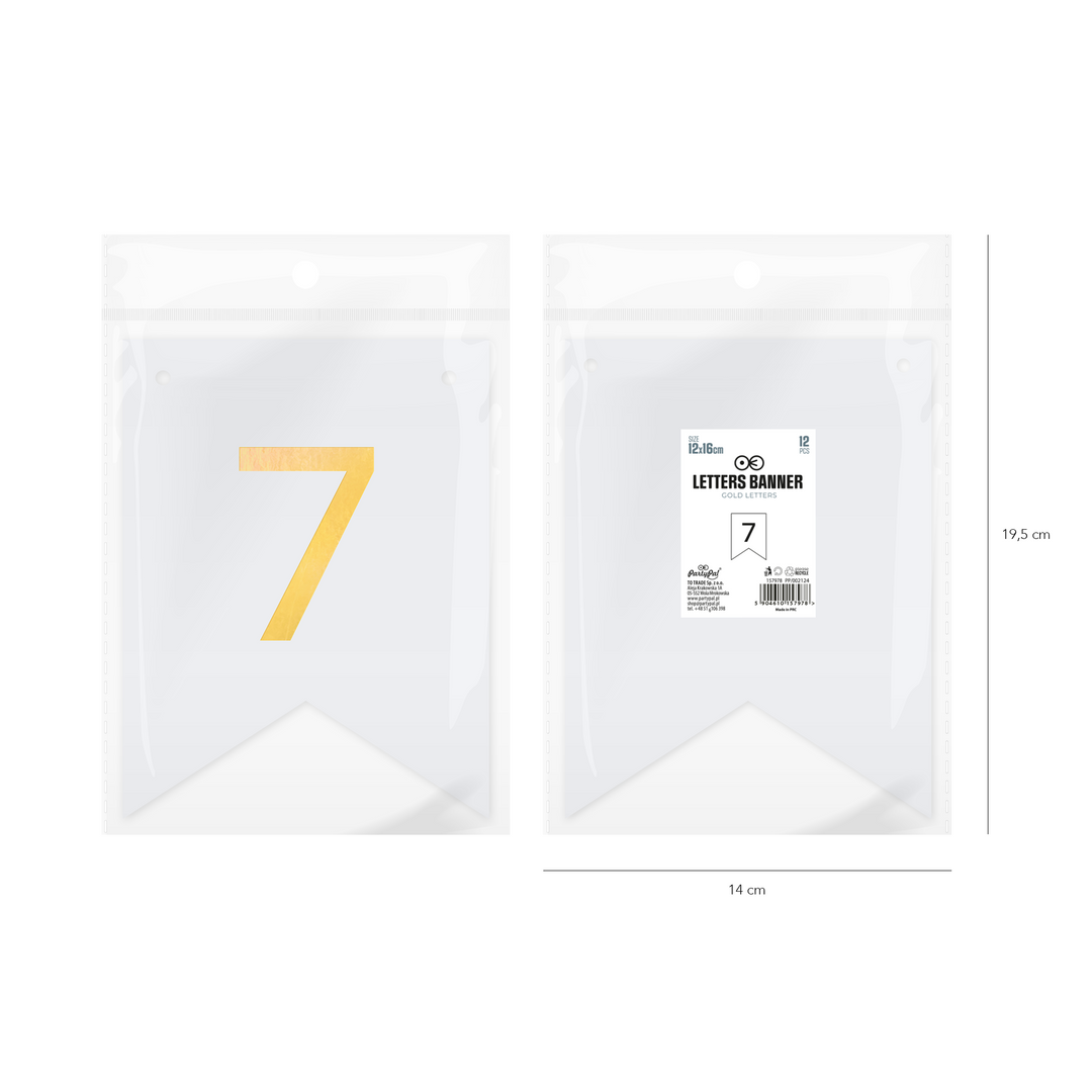 Baner DIY 16 cm - cyfra 7