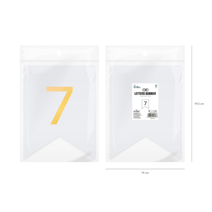 Baner DIY 16 cm - cyfra 7