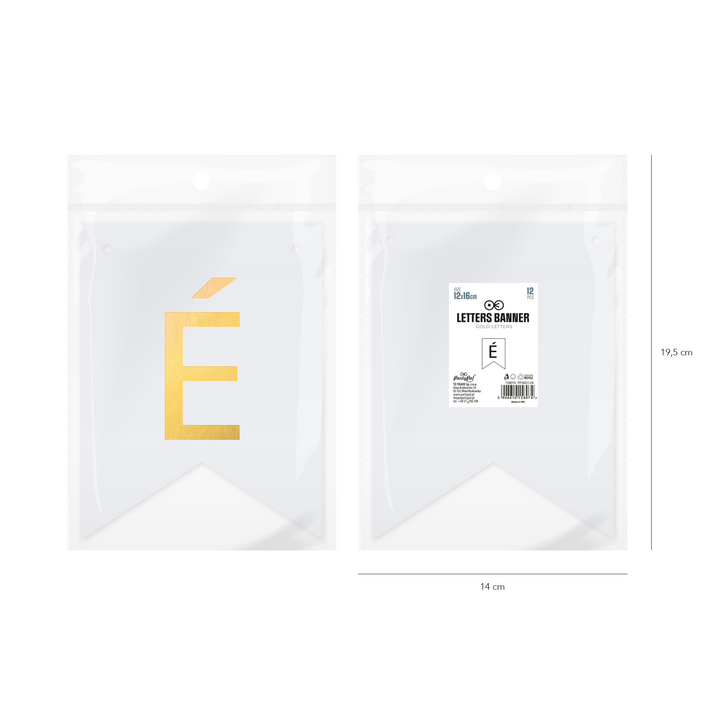 Baner DIY 16 cm - literka É