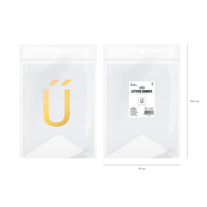 Baner DIY 16 cm - literka Ű
