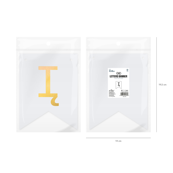 Baner DIY 16 cm - literka Į