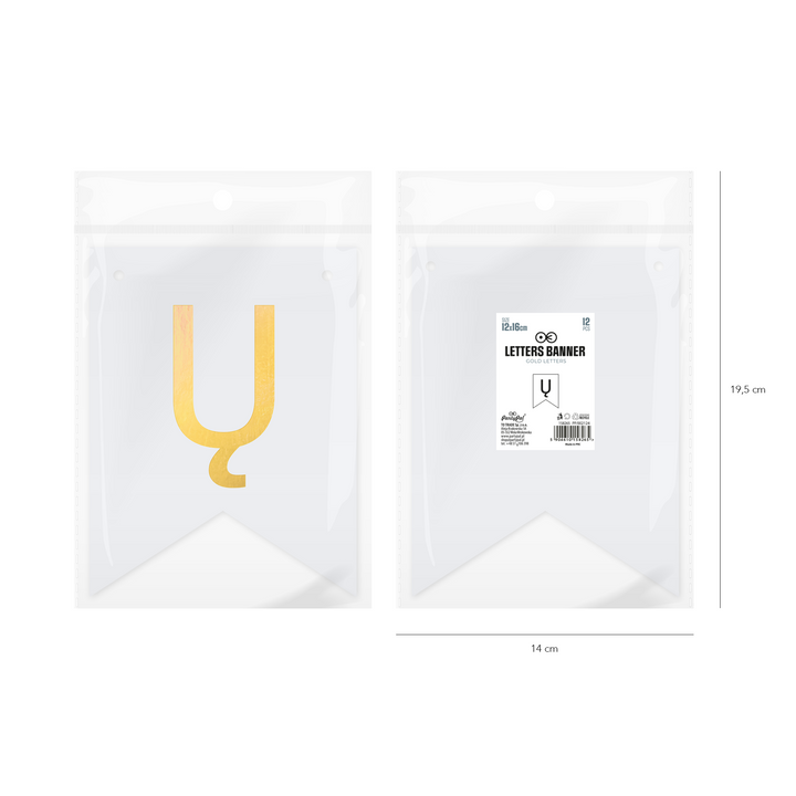 Baner DIY 16 cm - literka Ų