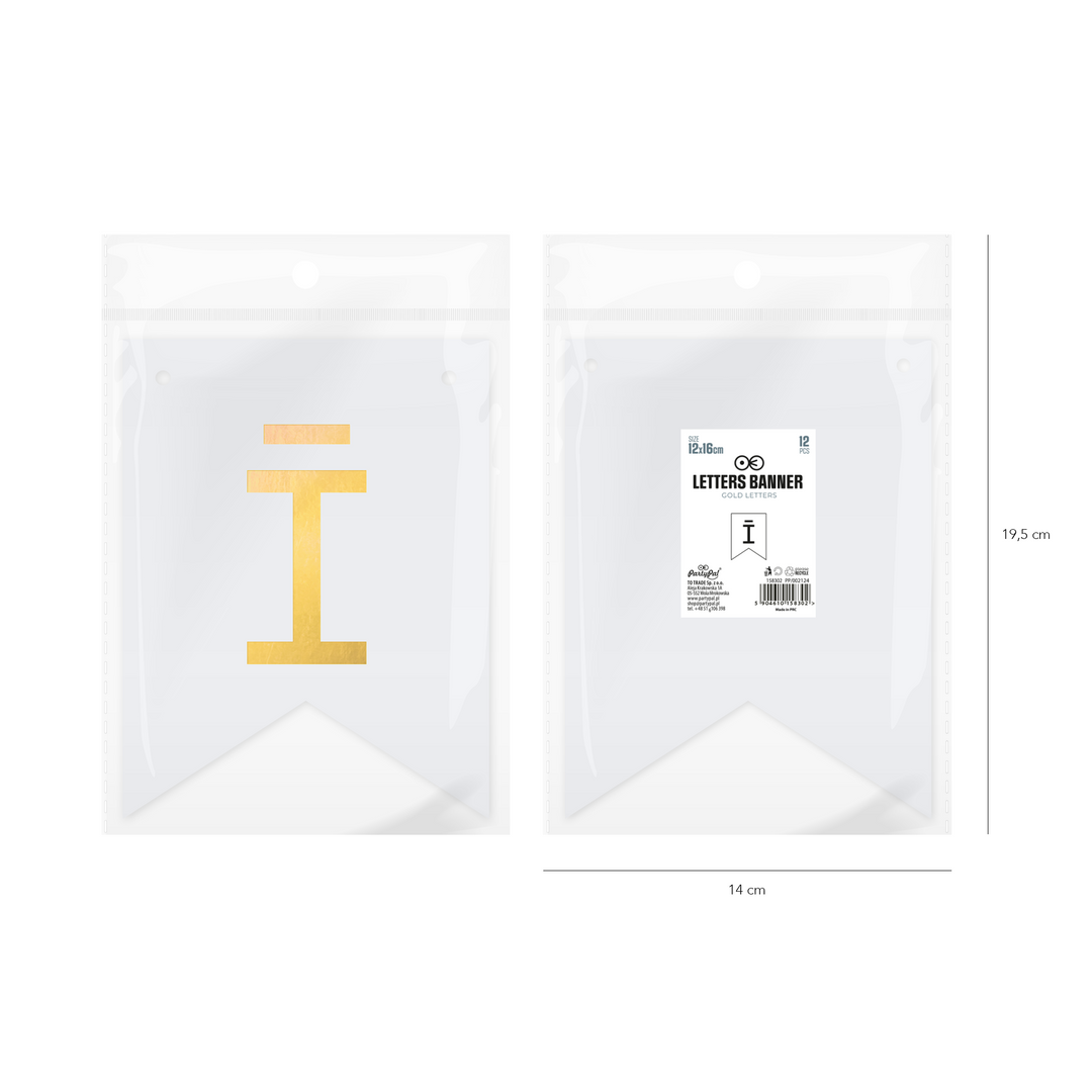 Baner DIY 16 cm - literka Ī