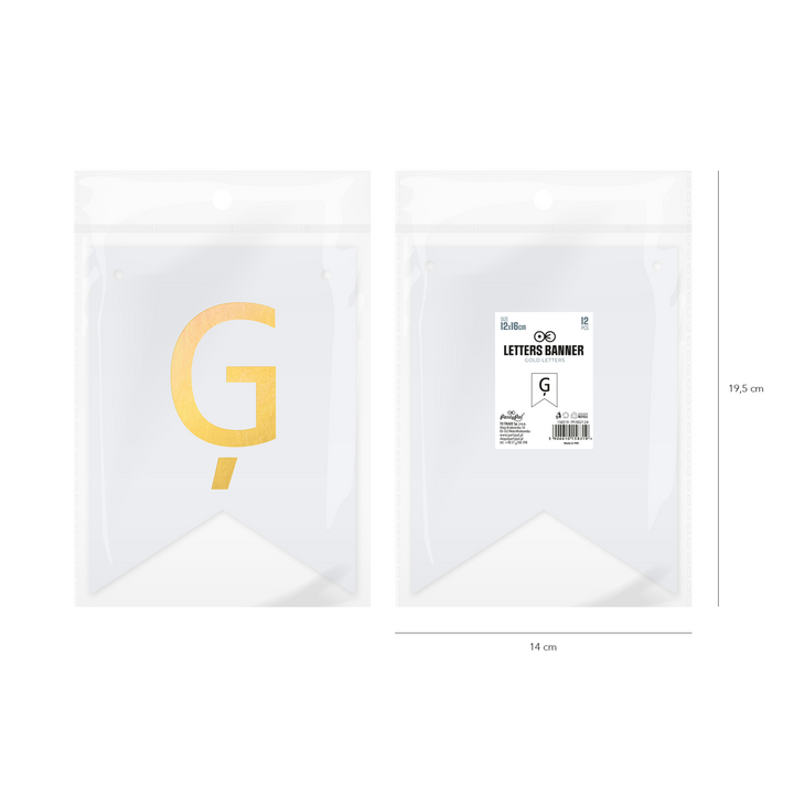 Baner DIY 16 cm - literka Ģ