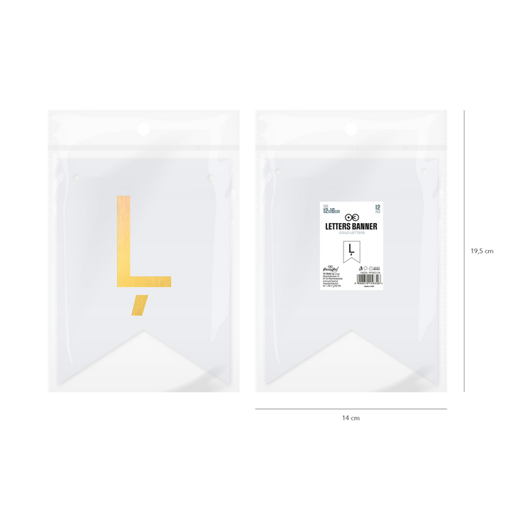 Baner DIY 16 cm - literka Ļ