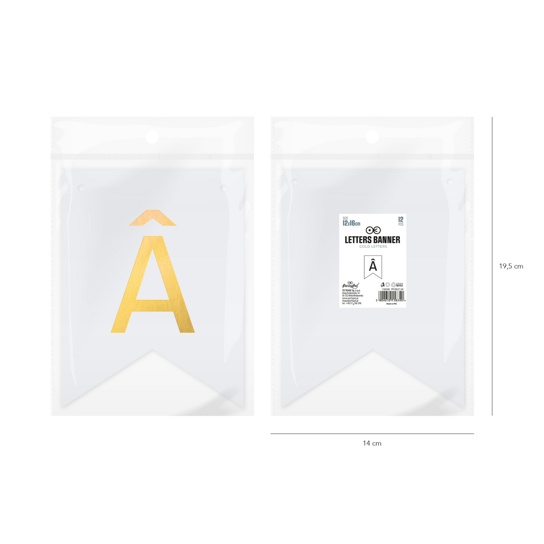 Baner DIY 16 cm - literka Â
