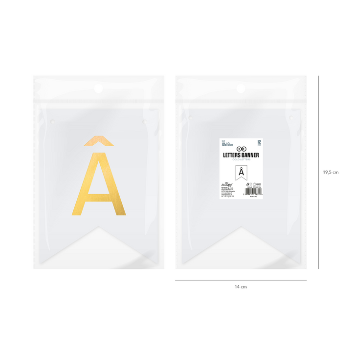 Baner DIY 16 cm - literka Â