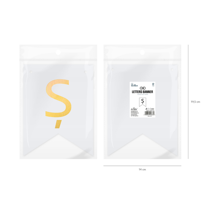 Baner DIY 16 cm - literka Ș