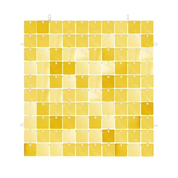 Panel cekinowy kwadraty złoty 30x30cm