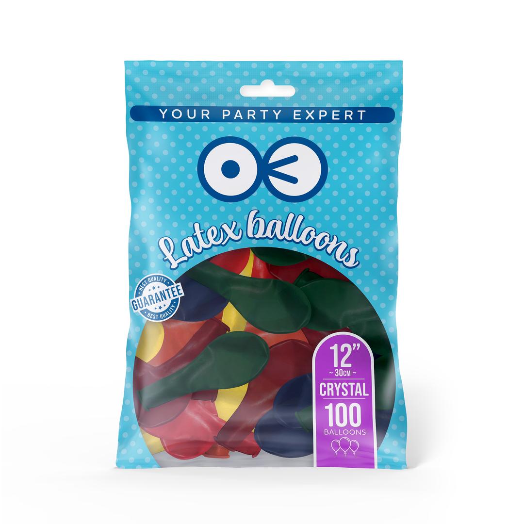 Balony krystaliczne 12 cali 100 szt. mix