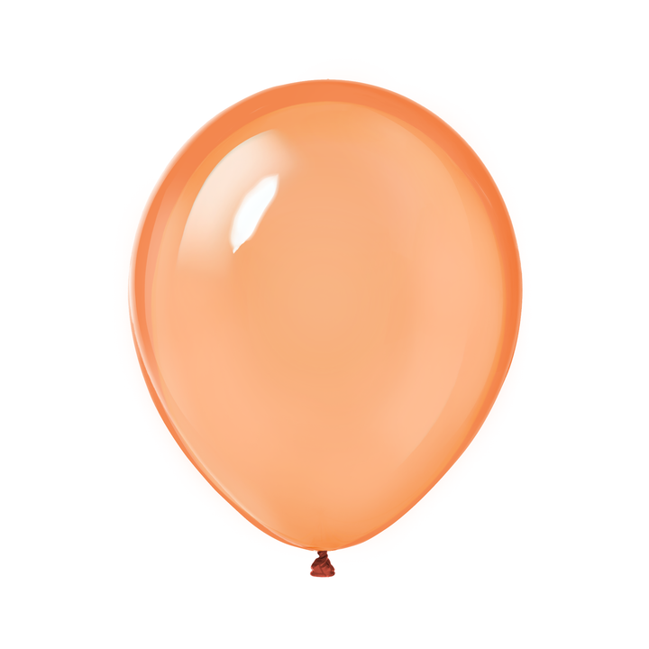 Balony krystaliczne pomarańczowe 10 cali 50 szt.