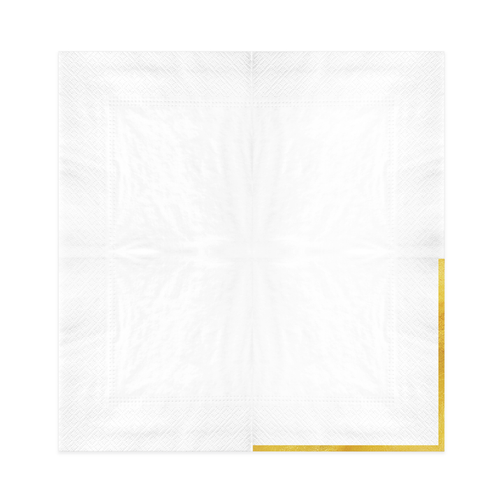 Serwetki białe Classic Gold 10szt.