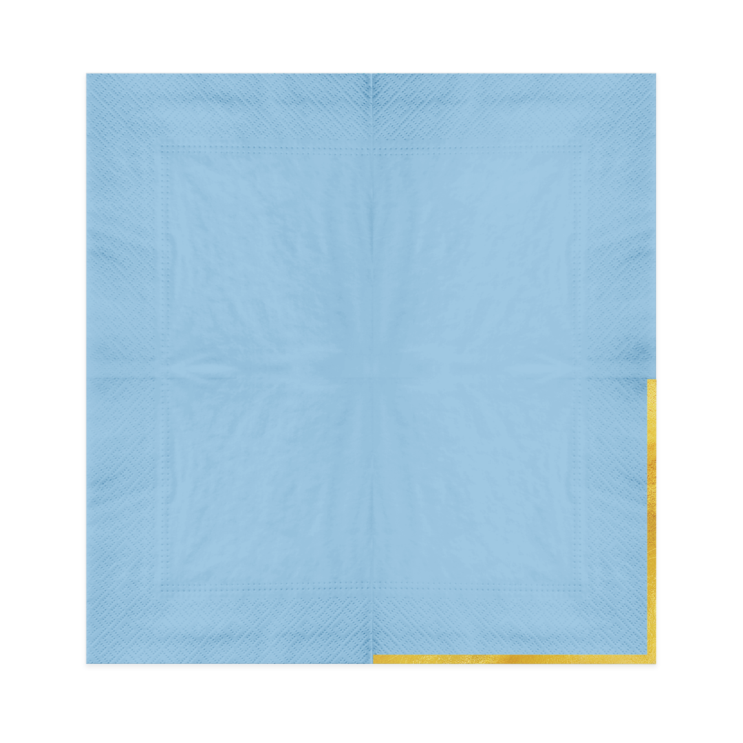 Serwetki niebieskie Classic Gold 10szt.