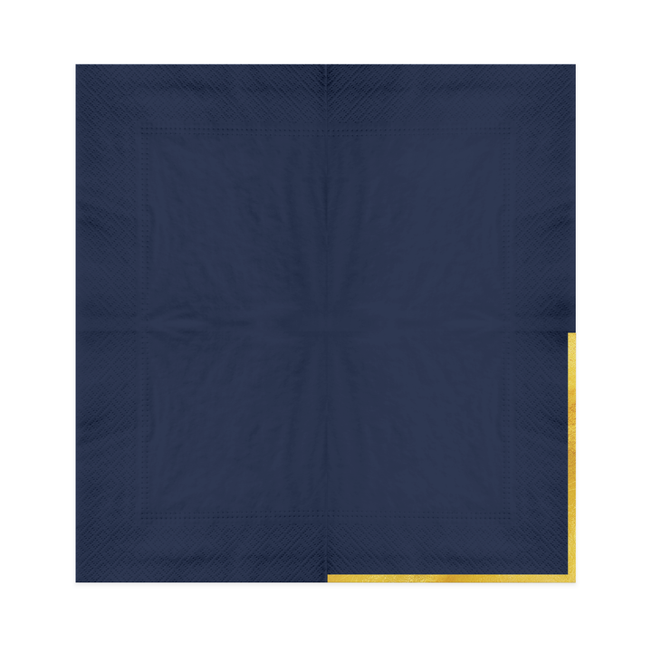 Serwetki granatowe Classic Gold 10szt.