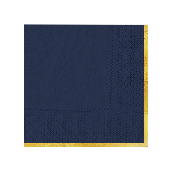 Serwetki granatowe Classic Gold 10szt.
