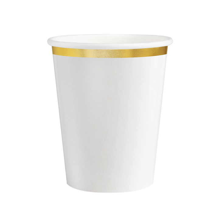 Kubek biały Classic Gold 220ml 6szt.