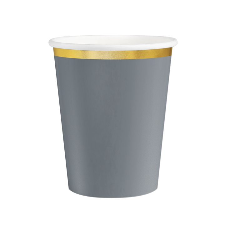 Kubek szary Classic Gold 220ml 6szt.