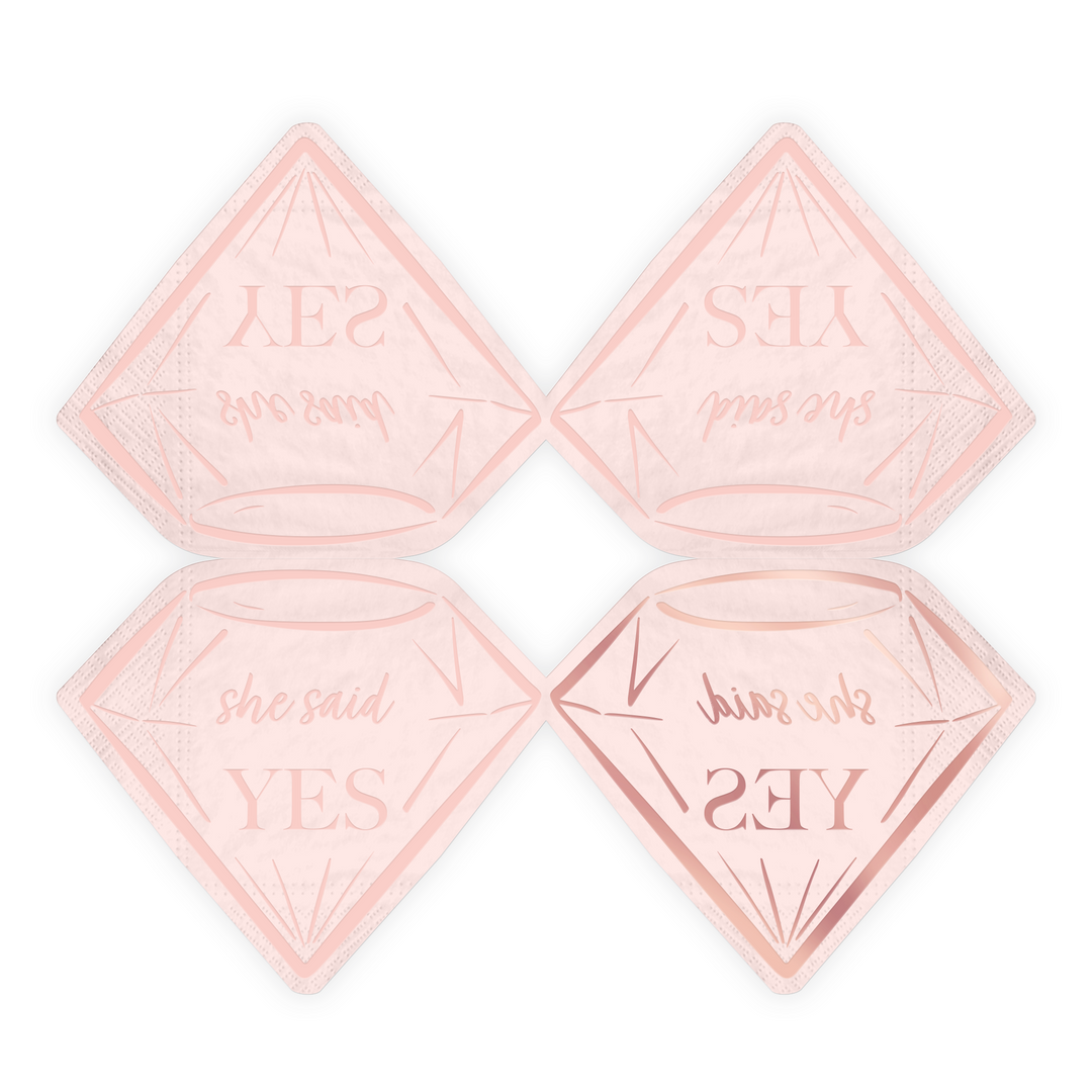 Serwetki Bride to be rose gold 10 szt.