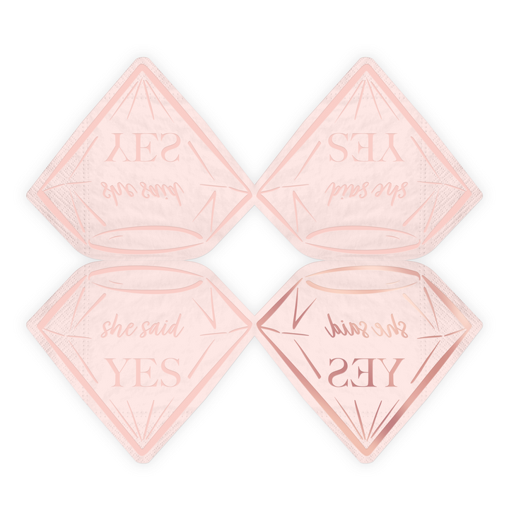 Serwetki Bride to be rose gold 10 szt.