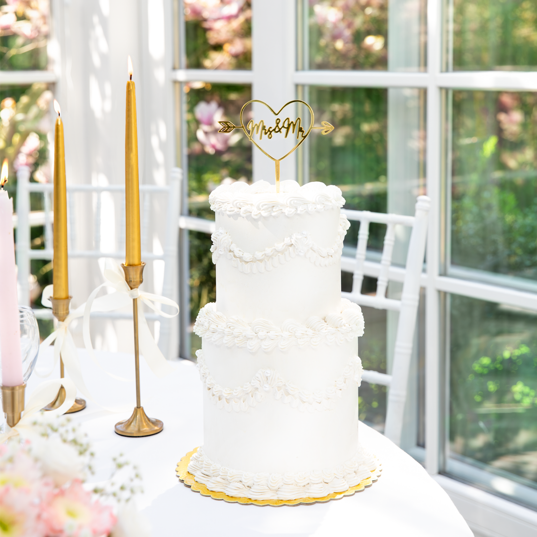 Topper na tort Mrs & Mr