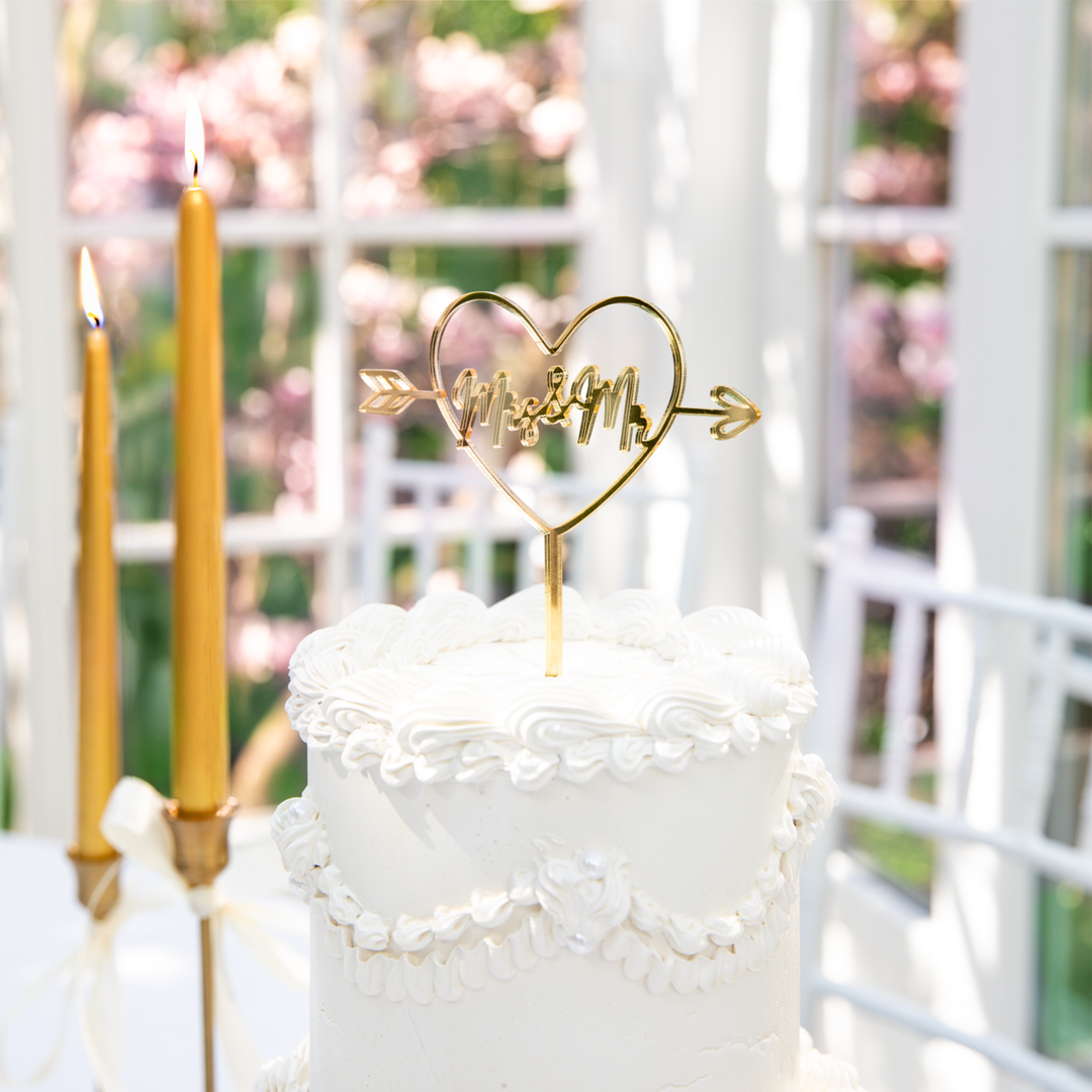 Topper na tort Mrs & Mr