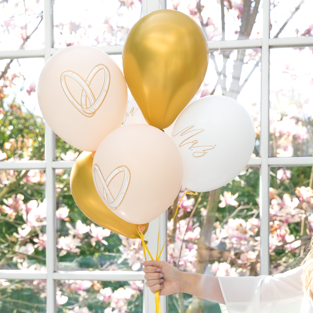 Balony lateksowe Mąż/Żona 12 cali 6 szt. zestaw