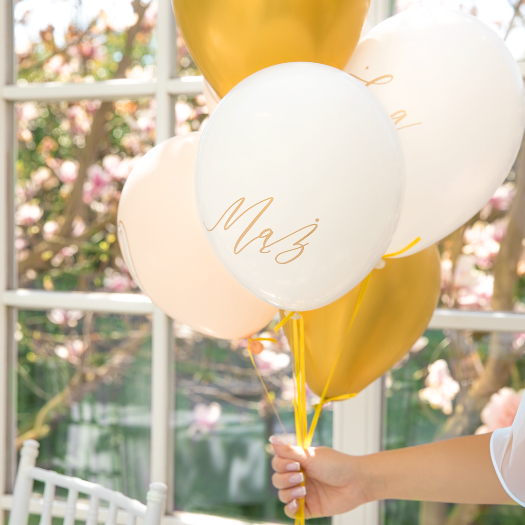 Balony lateksowe Mąż/Żona 12 cali 6 szt. zestaw