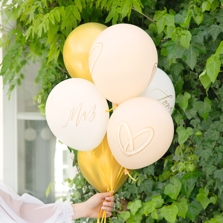 Balony lateksowe Mąż/Żona 12 cali 6 szt. zestaw