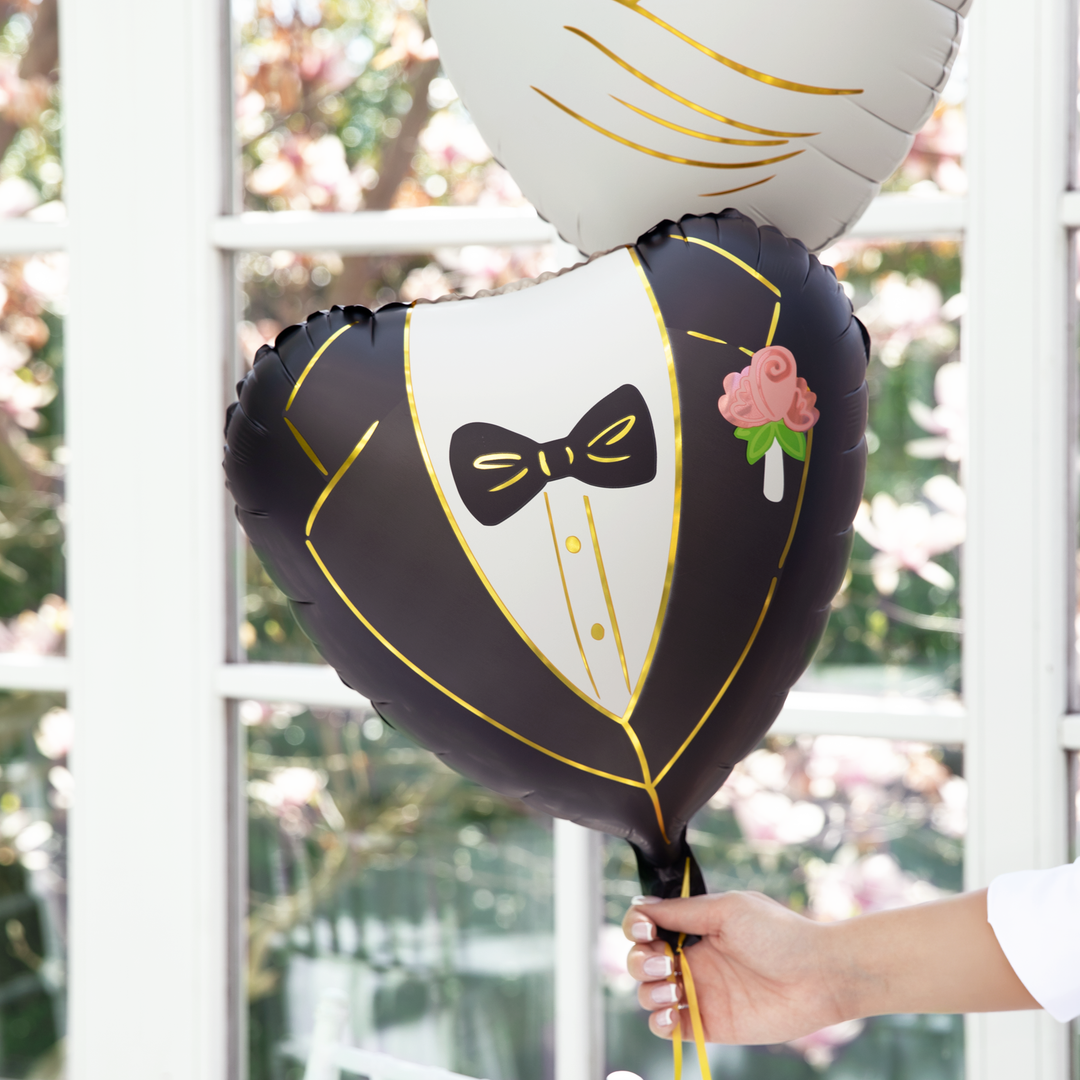 Balon foliowy serce Pan Młody 18 cali