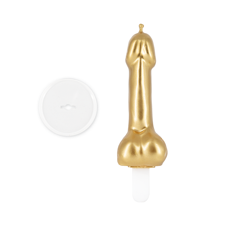 Świeczka penis złota