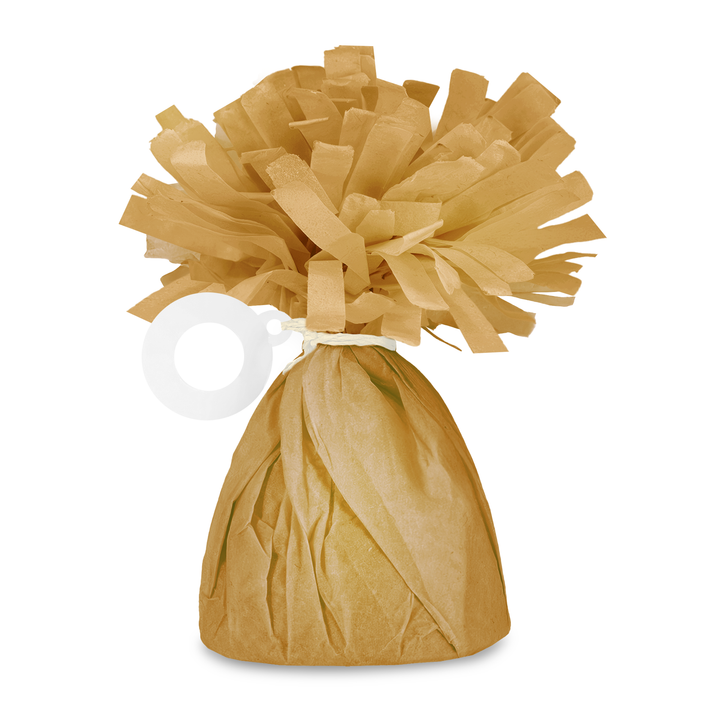 Ciężarek do balonów papierowy musztardowy