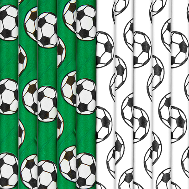 Słomki Football 10 szt.