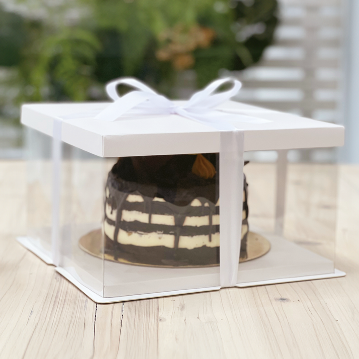 Pudełko na ciasto ze wstążką 25 x 25 x 15 cm 1 szt.