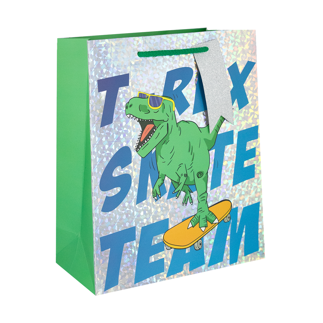 Torebki na prezenty Dinozaury duże 12 szt. mix