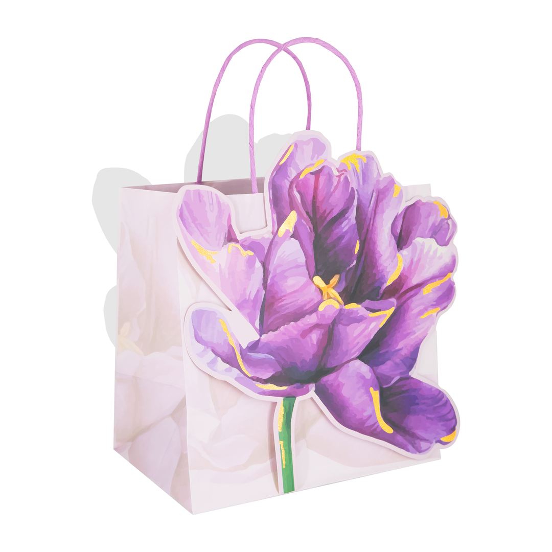 Torebki na prezenty Kwiaty 3D 12 szt. mix